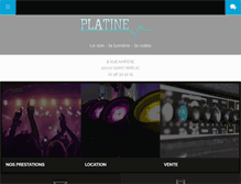 Tablet Screenshot of platine22.com